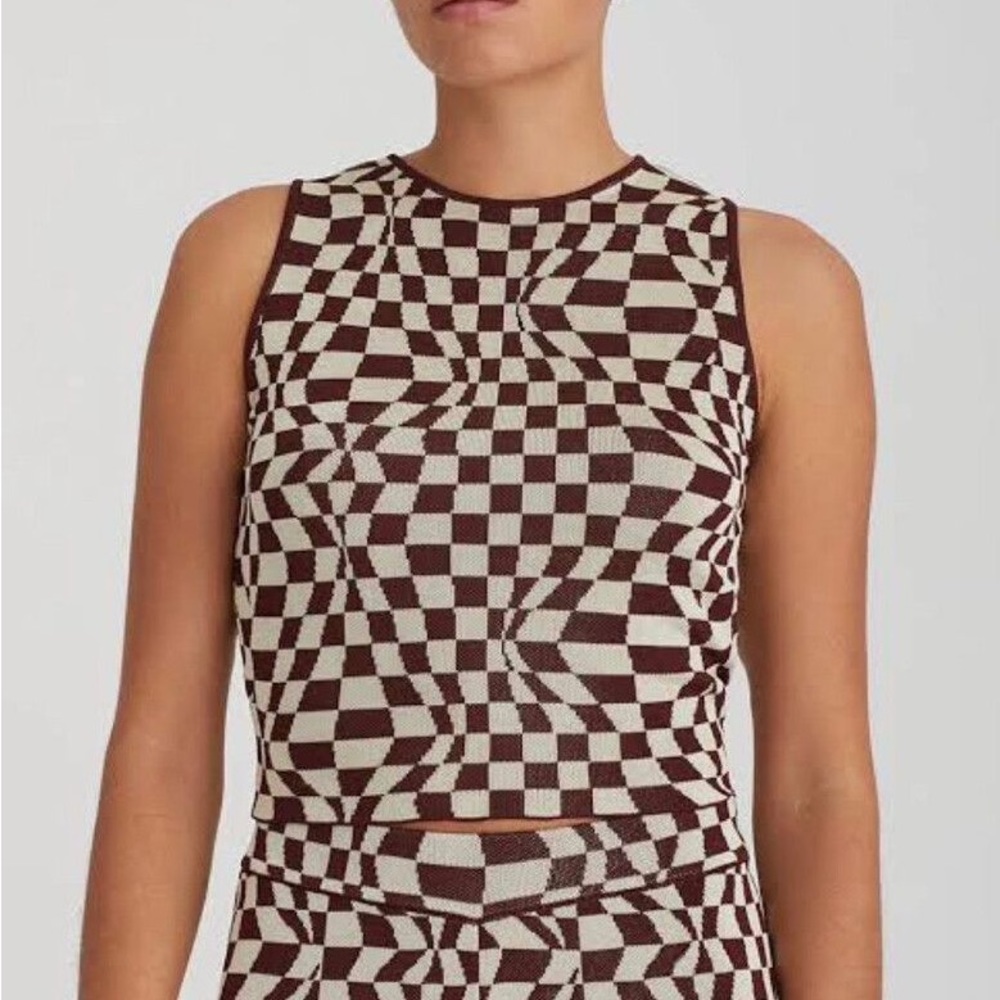 Paloma Wool Enya Top in Ecru/Brown